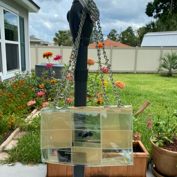 Chanel Clear Vinyl Ptachwork Naked Flap Translucent Bag - Picture 3 of 11